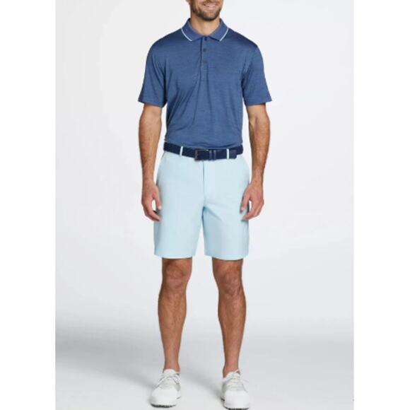 Walter Hagen Men's Soft Blue 9" Performance 11 Micro Lines Golf Shorts Size 38 - Picture 9 of 9